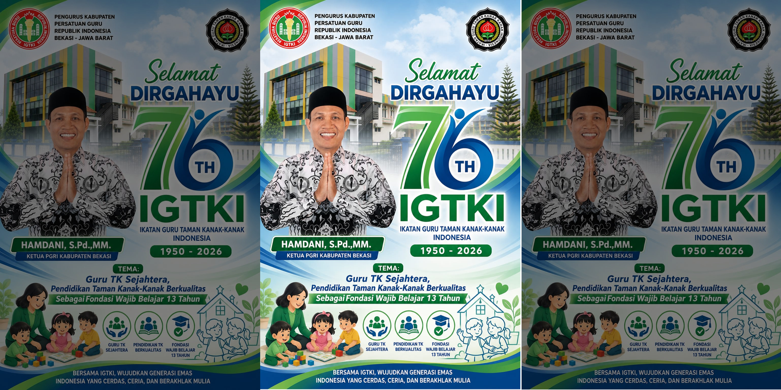 Ucapan selamat kepaada IGTKI